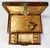 Vintage Asian Wood and Brass Jewelry Box With Bar Lock For Sale - Image 9 of 11