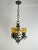 Mid-Century Brutalist Iron and Glass Chandelier, 1960s For Sale - Image 4 of 15