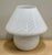 Vintage Italian White Swirl Glass Mushroom Lamp, 1970 For Sale - Image 10 of 16