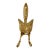 1930s English Brass Fox Door Knocker For Sale