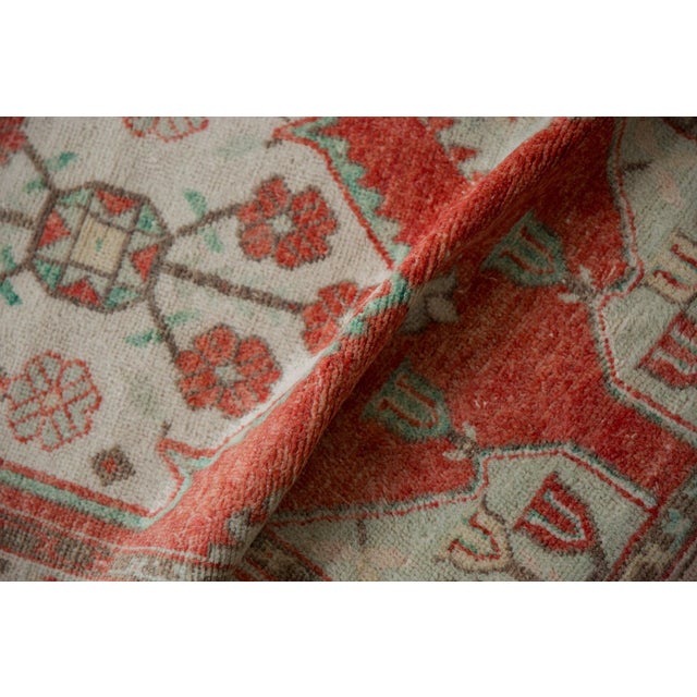 Vintage Distressed Oushak Rug Runner - 2'7" x 5'6" For Sale - Image 9 of 12