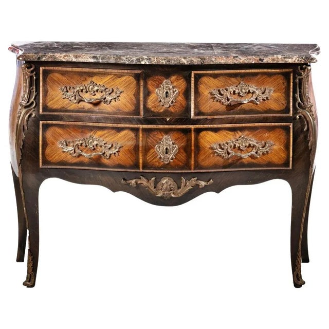 Late 19th Century French Louis XV Commode For Sale - Image 6 of 6