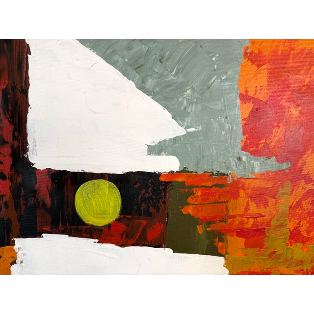 Late 20th Century Abstract Oil on Canvas by Lee Reynolds Burr For Sale In New York - Image 6 of 8