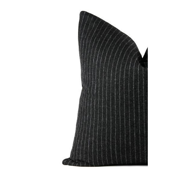 Dark Gray Pin Stripe Euro Pillow 24 X 24 Chairish