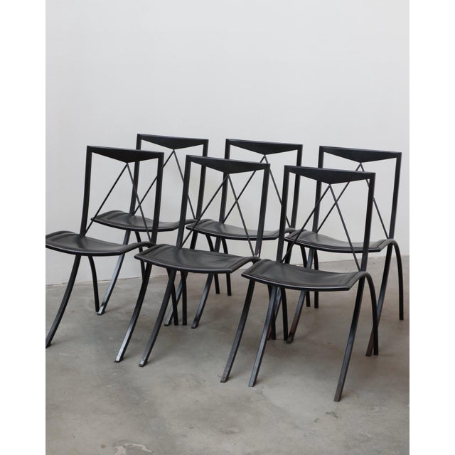 Metal 1980s Cattelan Italia Bella Folding Chairs, Pair of Two For Sale - Image 7 of 8