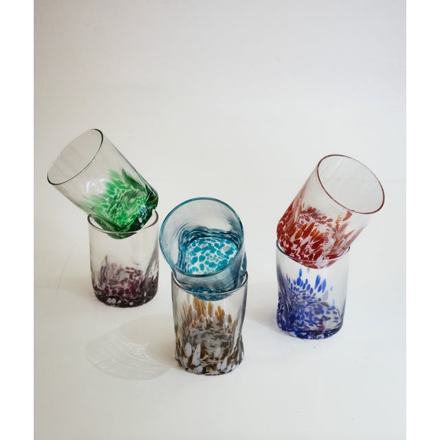 2010s Italian Murano Glasses by Mariana Iskra, 2010s, Set of 6 For Sale - Image 5 of 18