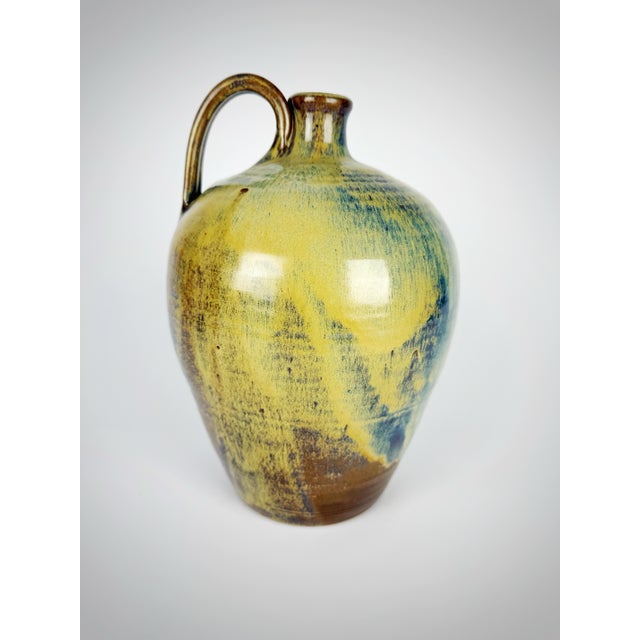 1982 Signed Studio Pottery Jug – Teague (w.d.g.) – Glazed Stoneware For Sale - Image 4 of 11