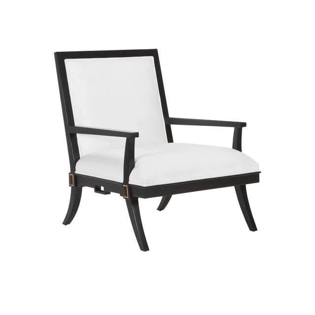 Wood Currey and Company Scarlet Lounge Chair For Sale - Image 7 of 7