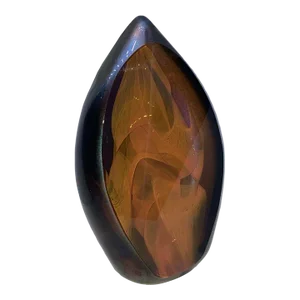 Youghiogheny Steve Fenstermacher 1999 Brown Art Glass Sculpture Paperweight