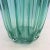 Blenko Blenko Handblown Tall Green Ribbed Glass Vase For Sale - Image 4 of 12