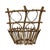Farmhouse Vintage Farmhouse, Cabin, Lodge, Handmade Twig Flat Back Wall Basket For Sale - Image 3 of 6