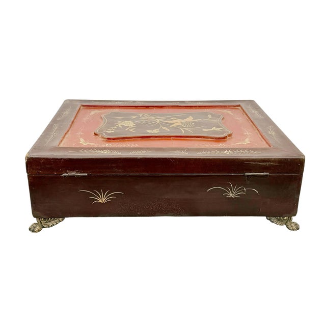 Chinese Export Lacquered Work Box, Circa 1800–1820 For Sale - Image 10 of 10