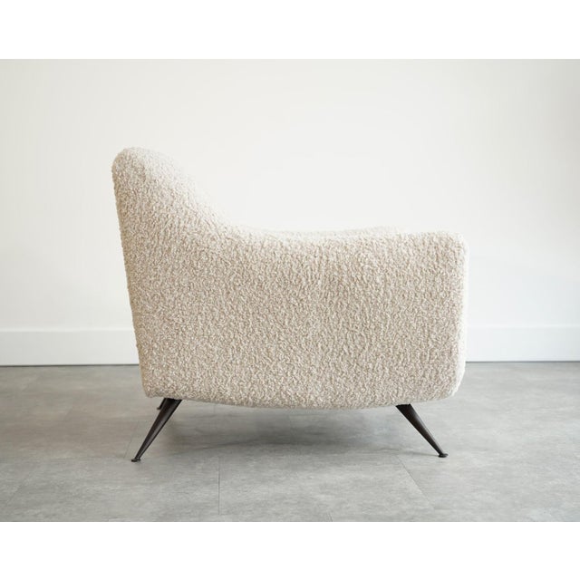 Lounge Chairs by Henry Glass in Oatmeal Bouclé, C. 1950s For Sale - Image 9 of 11