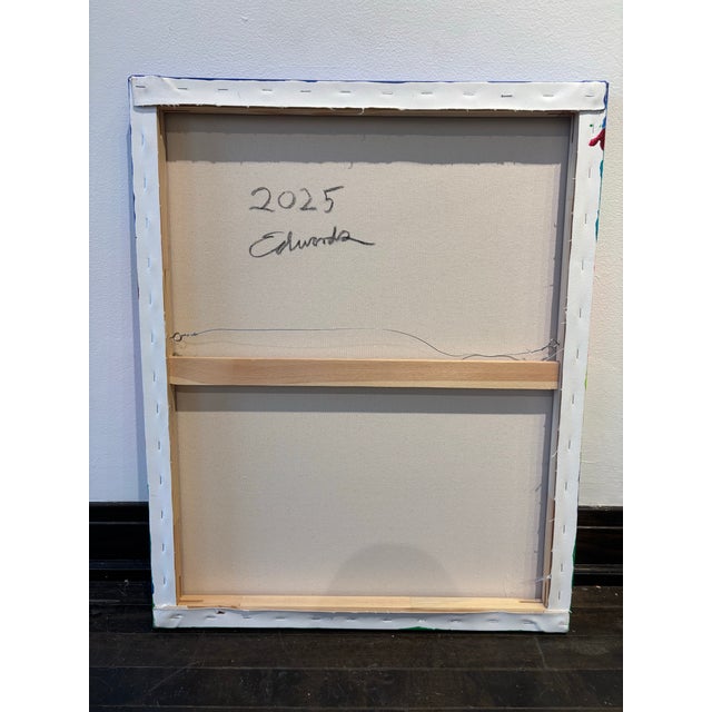 Contemporary Abstract Geometric Painting by Stanley Dean Edwards For Sale - Image 4 of 4