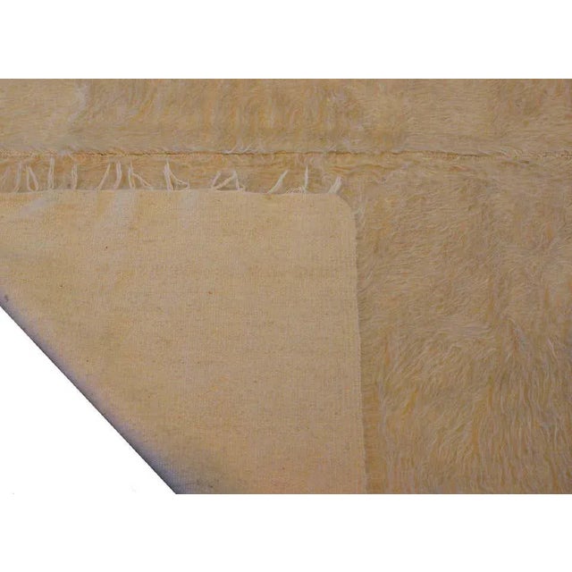 Beige Midcentury Turkish Siirt Blanket For Sale - Image 8 of 9