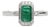 1ct Emerald Cut Emerald Ring With Diamond Accents: Solid 14k Gold, 7x5mm, Size 6.75 For Sale
