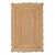 Yellow Natural Jute Wave Scallop Rug 4x6 Ft. For Sale