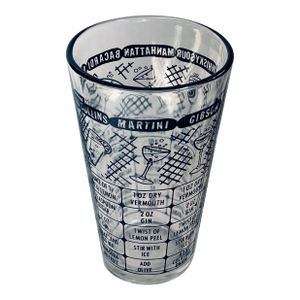 Mid 20th Century Federal Glass Cocktail Measuring Glass