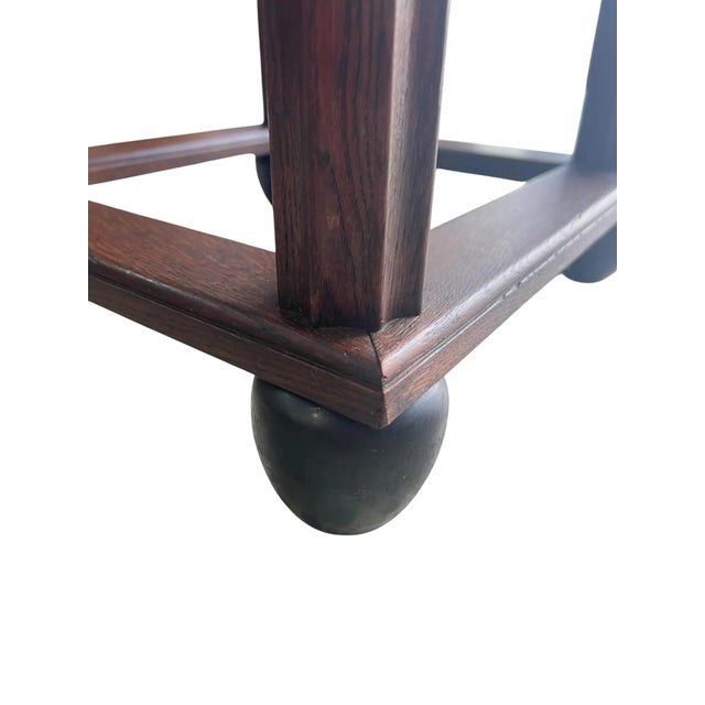 Wood Art Deco Side Table in Wood, 1920s-1930s For Sale - Image 7 of 8