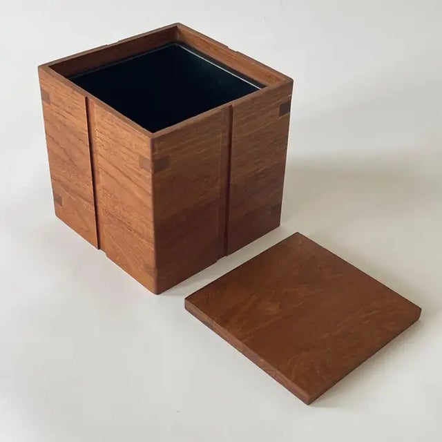 Mid Century Teak Wood Ice Bucket by Kalmar, 1960s For Sale - Image 9 of 12