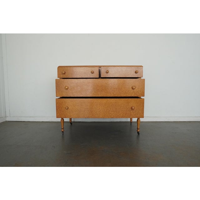 Brown Vintage Warren Furniture Co. 4-Drawer Dresser For Sale - Image 8 of 17
