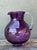 Glass Vintage Boho Blown Glass Pitcher For Sale - Image 7 of 10