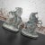 Gray Antique Marly Rearing Horse & Groom Spelter Sculptures After Guillaume Coustou - A Pair For Sale - Image 8 of 13