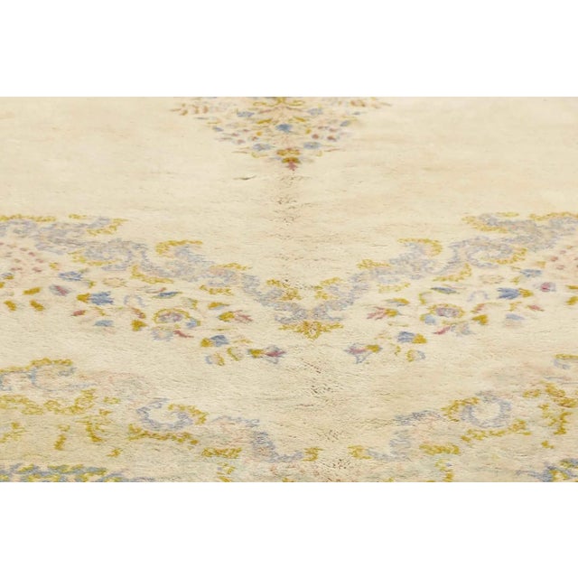 Early 20th Century Regencycore Antique Persian Kerman Rug - 11'05 X 18'07 For Sale - Image 4 of 10