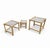 Bamboo Nesting Side Tables with Clear Glass Tops, 1970s, Set of 3 For Sale - Image 5 of 12