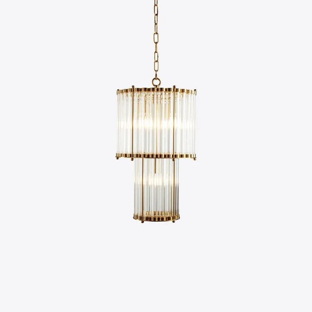 Contemporary The Double Monza Chandelier from Pure White Lines For Sale - Image 3 of 11