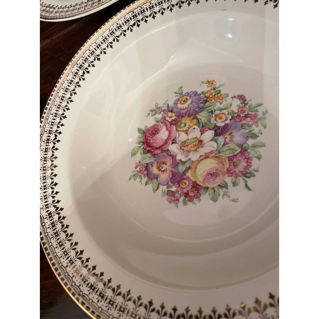 Mid 20th Century 22 Karat Gold Serving Bowls- Set of 6 For Sale - Image 4 of 11