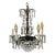 Antique French Cut Crystal Brass Multitier 5 Arms 6 Lights Chandelier For Sale