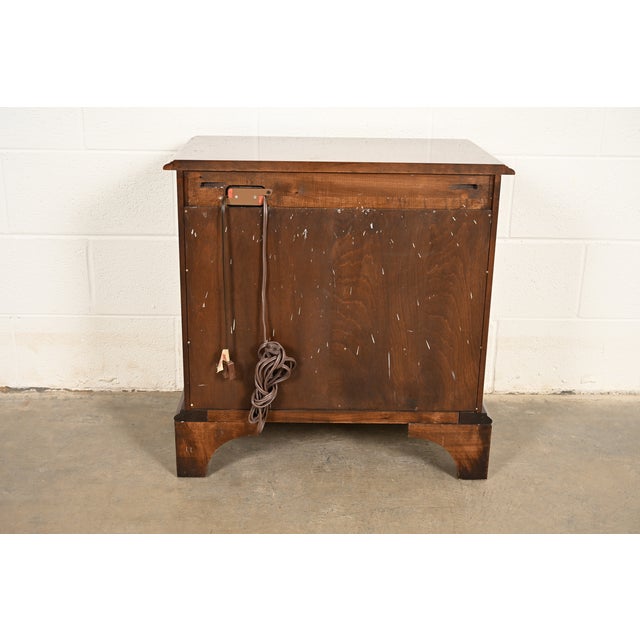 Harden Furniture Georgian Carved Cherry Wood Nightstand For Sale - Image 12 of 13