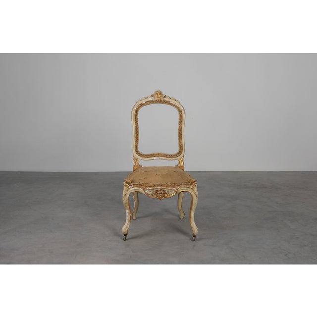 A beautifully aged survivor of early‑19th‑century french craftsmanship, this original louis xv chair. It embodies the...