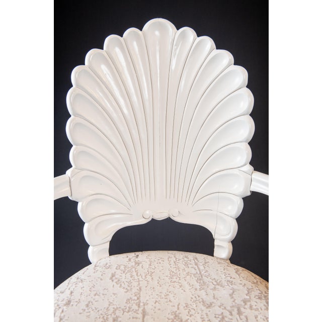 Early 20th Century Vintage Grotto Style Shell Back Dining Chairs. Set of 6 For Sale - Image 4 of 7