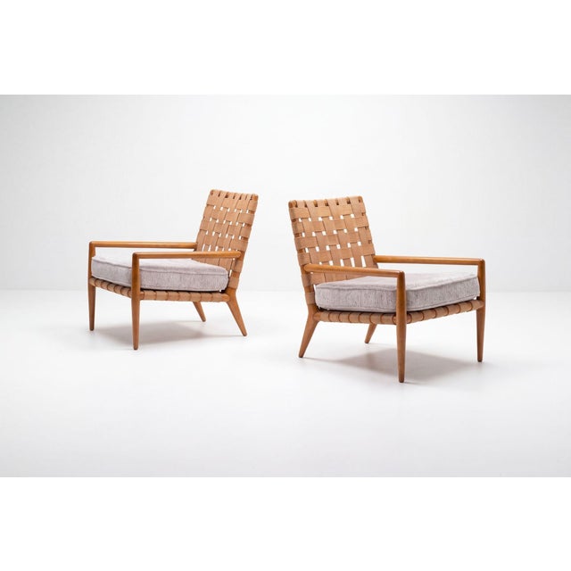 Wood t.h. Robsjohn-Gibbings Lounge Chair, Widdicomb United Kingdom / Usa, C. 1955 For Sale - Image 7 of 14