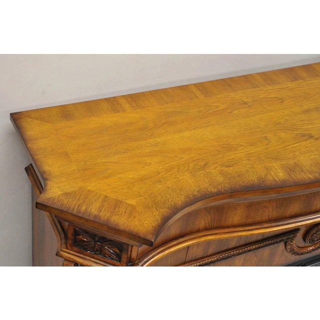 Wood Twin Star International 62" Cherry Wood Empire Style Heater Tv Stand Fireplace For Sale - Image 7 of 11