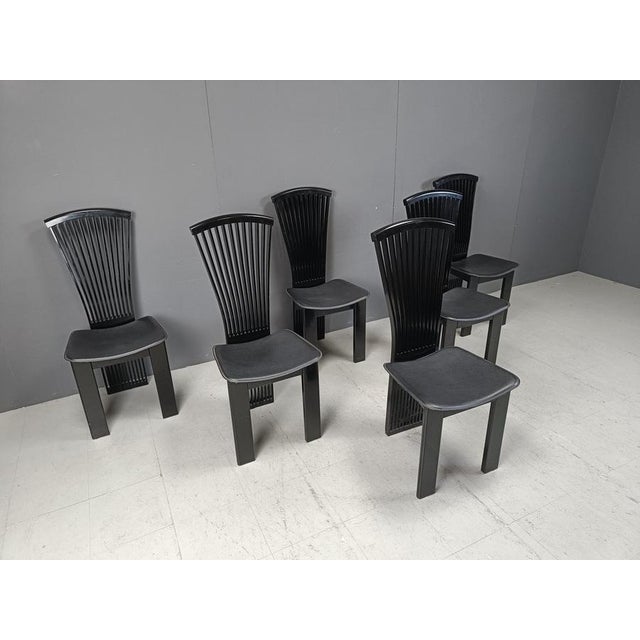 Postmodern Dining Chairs attributed to Pietro Costantini, 1980s, Set of 6 For Sale - Image 6 of 12