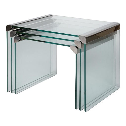 Nesting Tables Typ T35, 1970s, Set of 3 For Sale