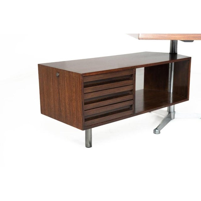 Tecno T96 Boomerang Desk by Osvaldo Borsani for Tecno, Italy, 1956 For Sale - Image 4 of 18