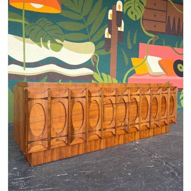 Brutalist Tabago Two-Piece China Cabinet For Sale - Image 11 of 13