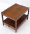 Oiled Walnut Mid-Century Modern Rectangle Two-Tier Side End Table For Sale - Image 6 of 13