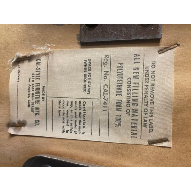 1970s Midcentury Modern Cal-Style Table and 4 Chairs - Set of 5 For Sale - Image 12 of 12