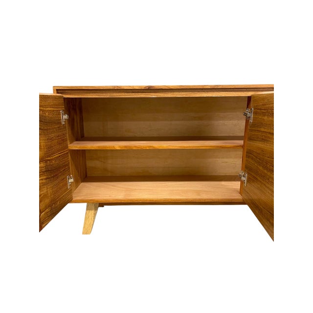 Brown 2000-2009 Credenza 4 Door Tv Cabinet For Sale - Image 8 of 9