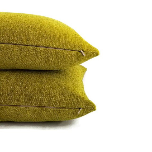 Arc Com Fabric Spirit in Kiwi Pillow Cover - 20" X 20" For Sale - Image 4 of 6
