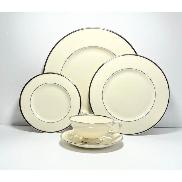 1980s 1980s Lenox “Montclair” Bone China Dinnerware Set, Service for 4 - 20 pieces For Sale - Image 5 of 8
