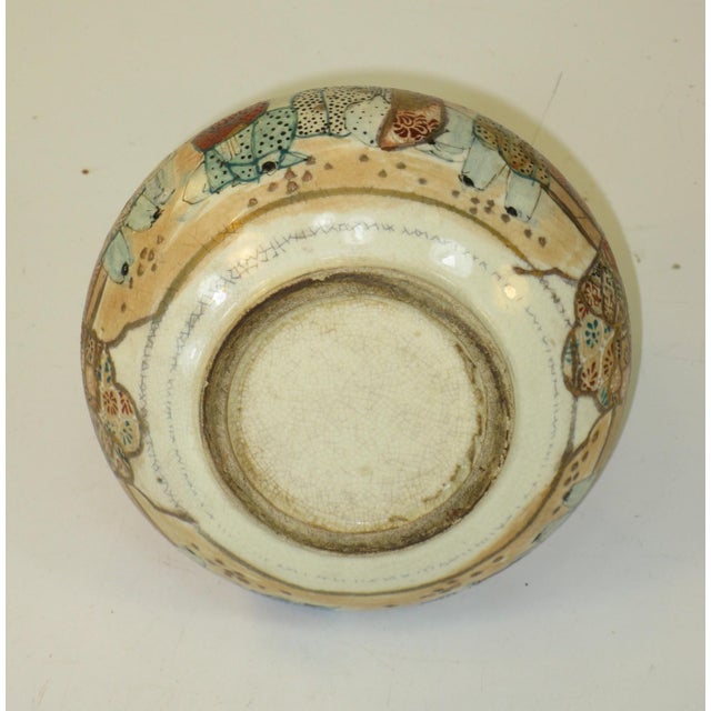 Mid 19th Century Vase SATSUMA ANTIQUE MEIJI JAPANESE KYOTO Ceramic For Sale - Image 4 of 16