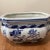 Vintage Octagon Chinese Hand -Painted Blue & White Porcelain Bonsai Cachepot/ Planter For Sale - Image 4 of 12