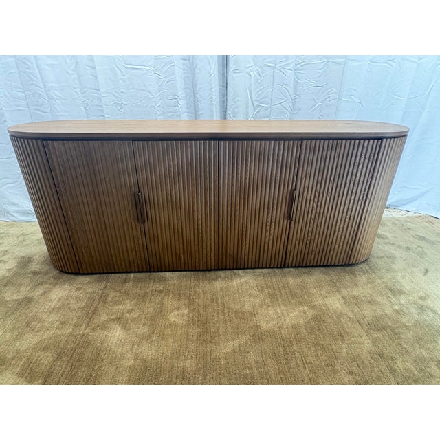 Rh Byron 84" Sideboard Natural Oak Designed by Harrison & Nicholas Condos For Sale - Image 12 of 18