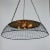 Mid 20th Century Vintage Wire Basket Pendant Light For Sale - Image 5 of 8